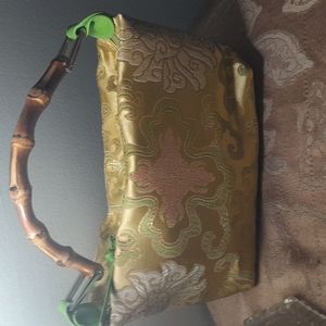 MINI SILK BAG W/ BAMBOO STRAP